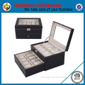 High quality elegent luxury leather watch box